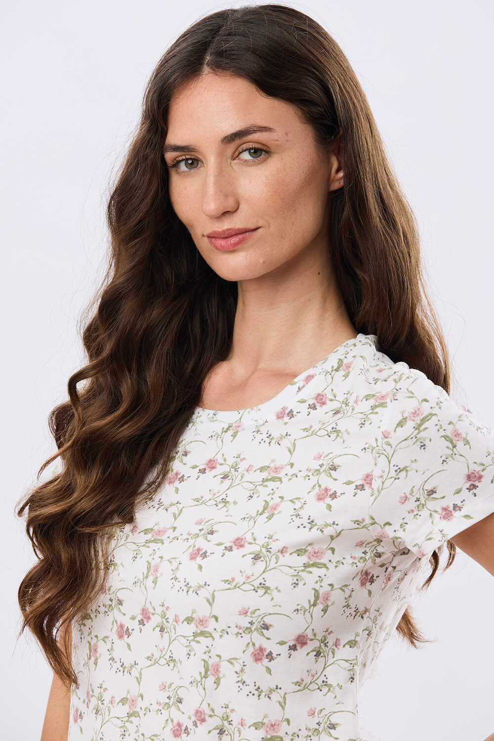 REMERA ESTAMPADA DE ALGODÓN Blanco