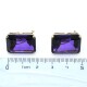 Caravanas clips en oro 14k con amatistas 0,30 ct aprox. Caravanas clips en oro 14k con amatistas 0,30 ct aprox.
