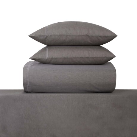 JGO. SÁBANAS KING ALGODON-Y-POLIESTER VERDE CHAMBRAY