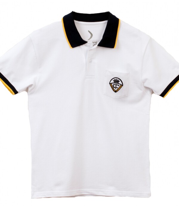 Remera Polo Instituto Crandon Blanco