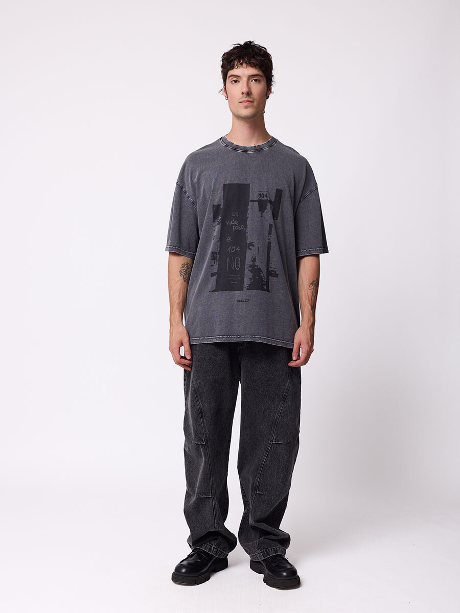 T-SHIRT RABLIM DIXIE Gris Oscuro