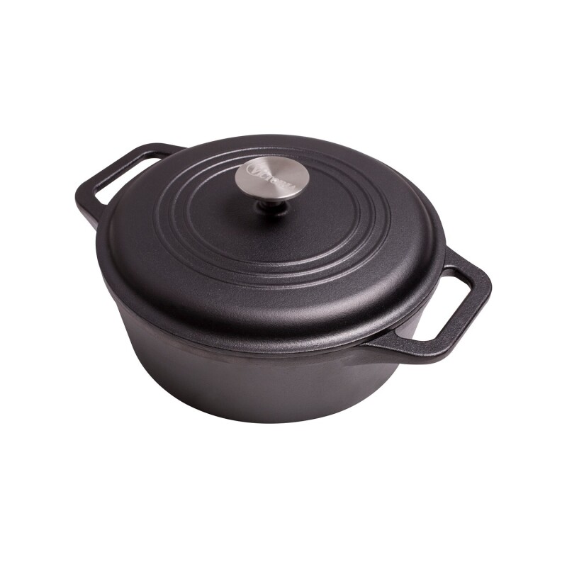 Olla con Asas en Hierro Curado 4lt 24cm Victoria Olla con Asas en Hierro Curado 4lt 24cm Victoria