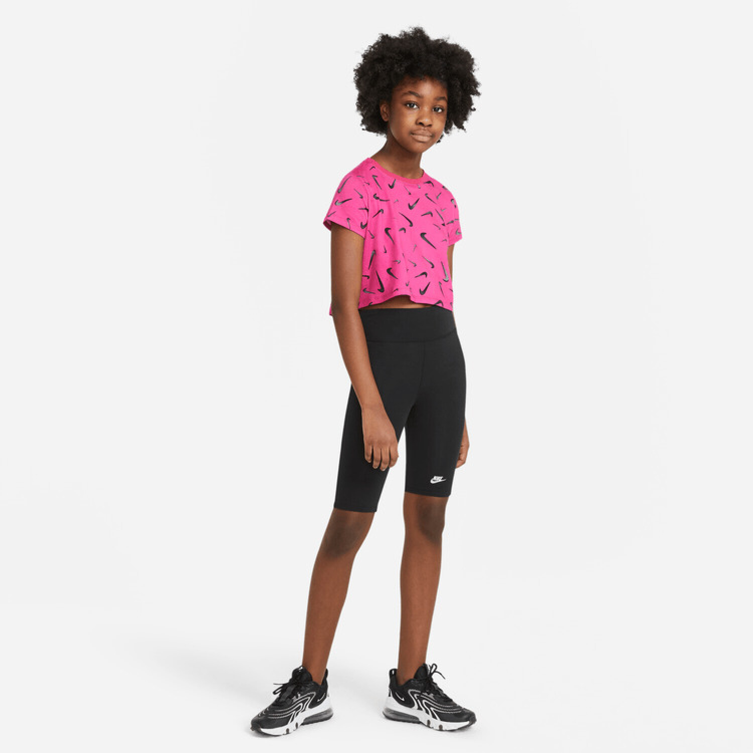 Calza Corta Running Mujer Nike Bike Shorts Negro