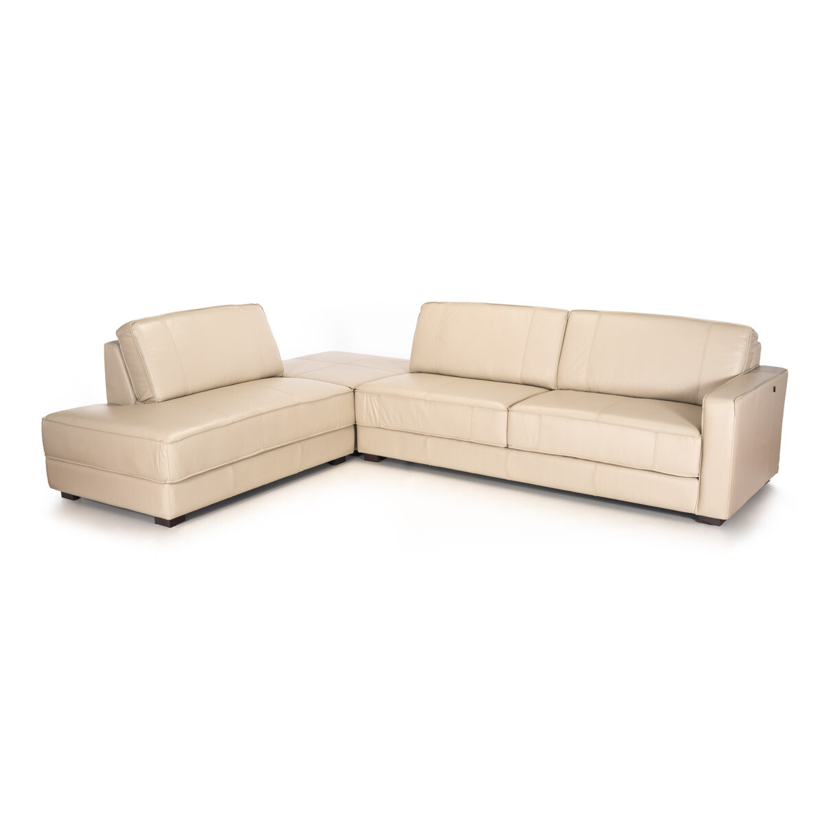 Rinconera Singapur - Cuero Básico - Chaise Izquierdo - Arena 