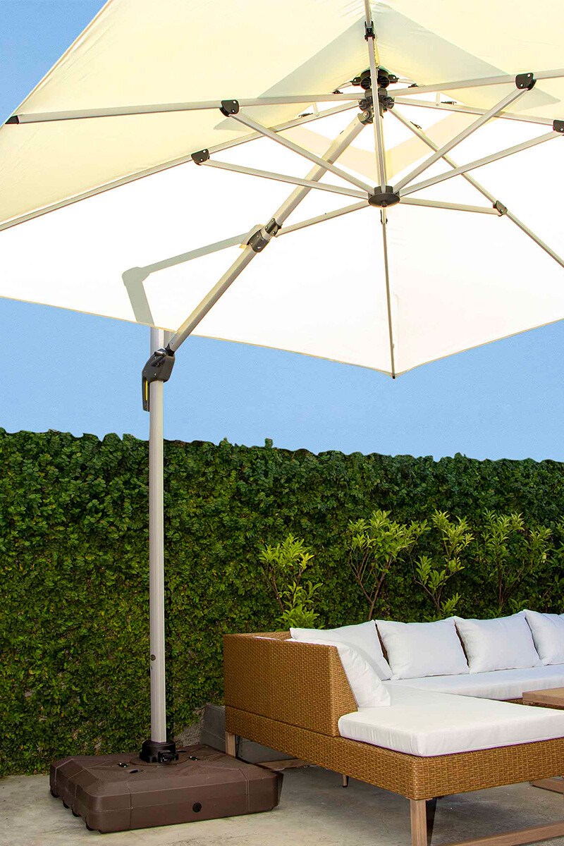 SOMBRILLAS SOMBRILLA U-ROMAN UMBRELLA CRUDA S003 (D) 300X300X270H CM