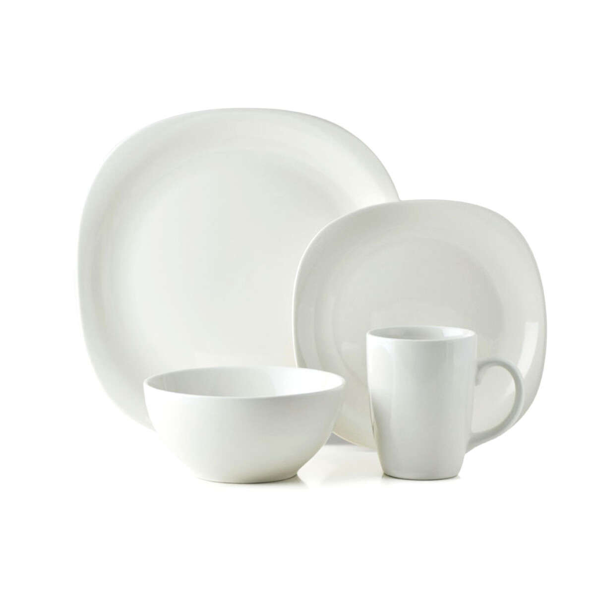 Set 16 piezas stoneware Quadro Thomson - Blanco 