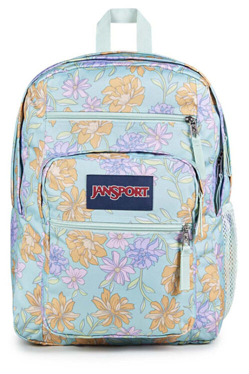 MOCHILA JANSPORT BIG STUDENT FADED FLORAL FRESH MINT