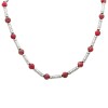 Conjunto cuentas de coral rojo - Plata 925 - Piedra coral rojo - CJ3092 Conpiedra