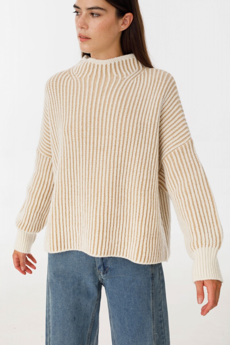 Sweater Tricot Crudo/Beige