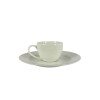 Taza blanca con plato 120 ml Taza blanca con plato 120 ml