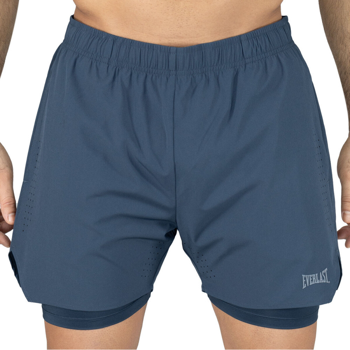 SHORT 2IN1 MEN POLY/ELAST EVERLAST MATCH WT M6 XL - NAVY SUEDE 