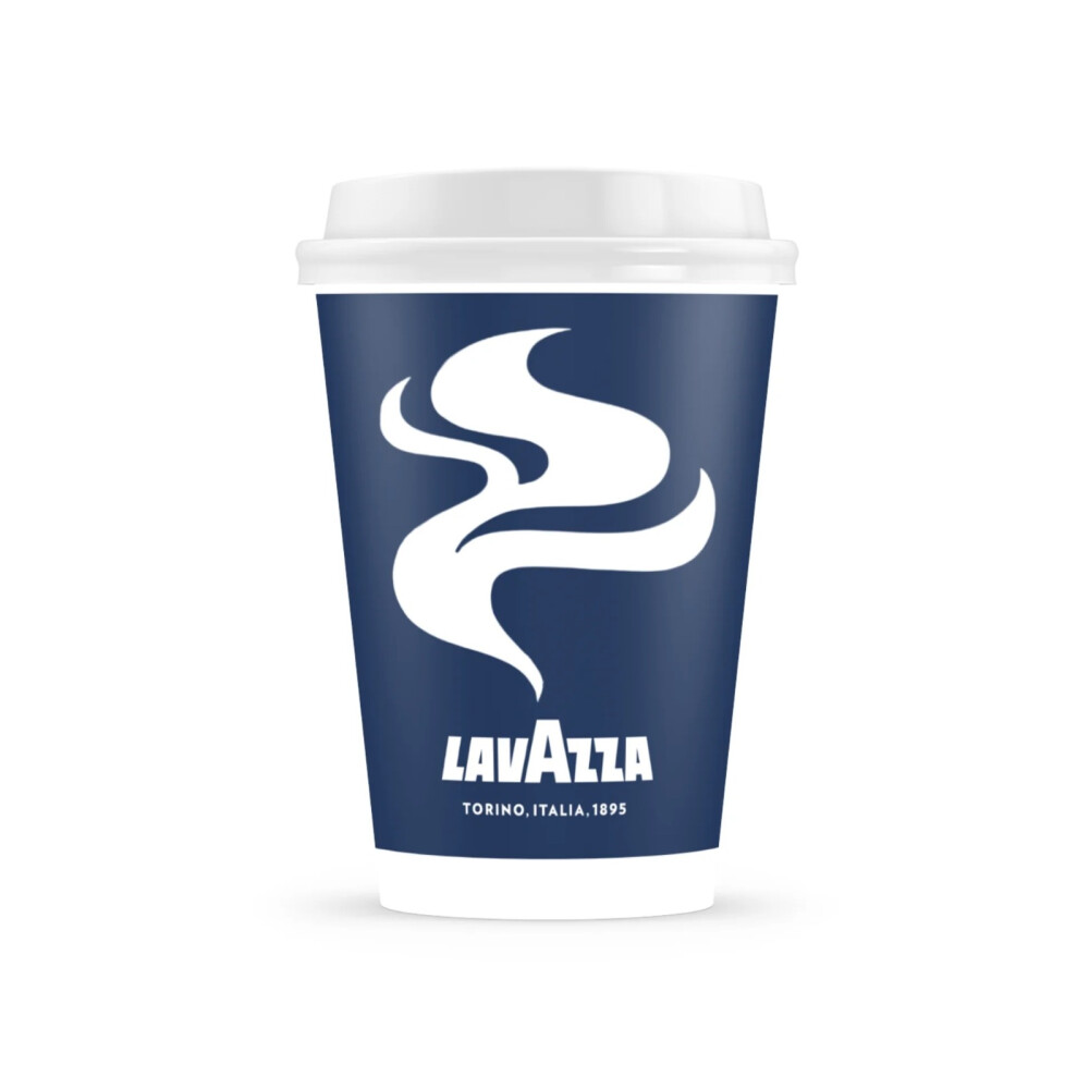 Vaso Lavazza de cartón x50 unid 12 Oz c/tapa