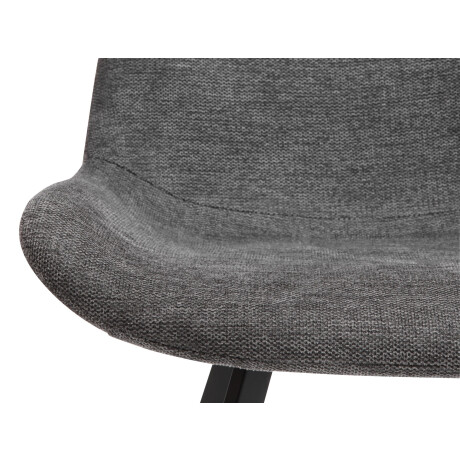 Silla De Comedor Hygum Giratoria Gris/Negro
