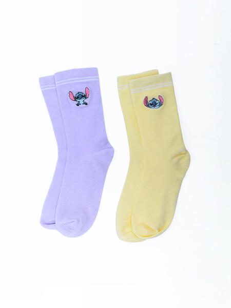 MEDIAS STITCH IN COLORS PACK X 2 VARIANTE 1