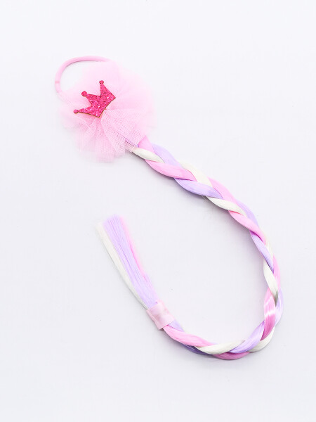 BROCHE CON TRENZA MULTICOLOR
