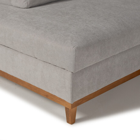 Rinconera Belfast - Tela Microfibra - Chaise izquierdo 2228 (Gris)