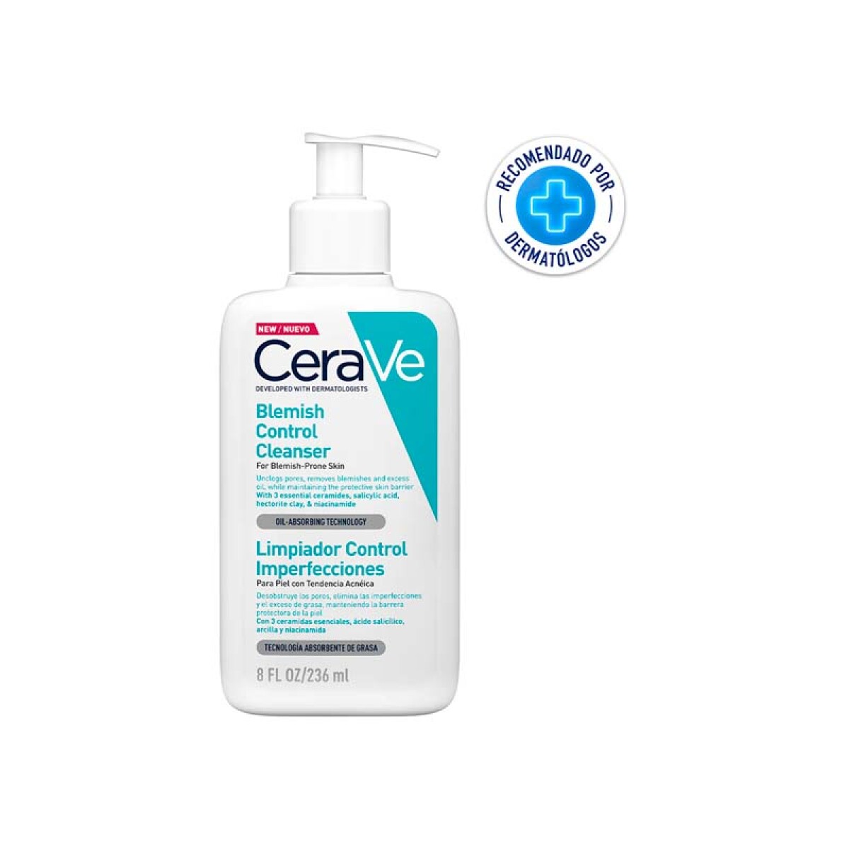 Gel Espumoso CeraVe Anti-Imperfecciones (Acné) - 236 ml 