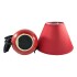 Lampara Portatil Cerámica Mesa Escritorio Luz Calidad Color Variante Rojo
