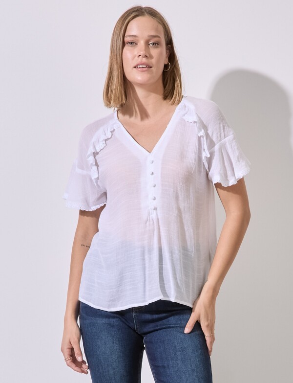 Blusa Puntilla BLANCO