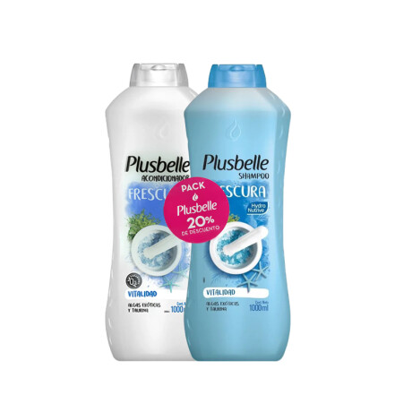 PLUSBELLE PACK 20% Descuento Shampoo + Acondicionador FRESCURA