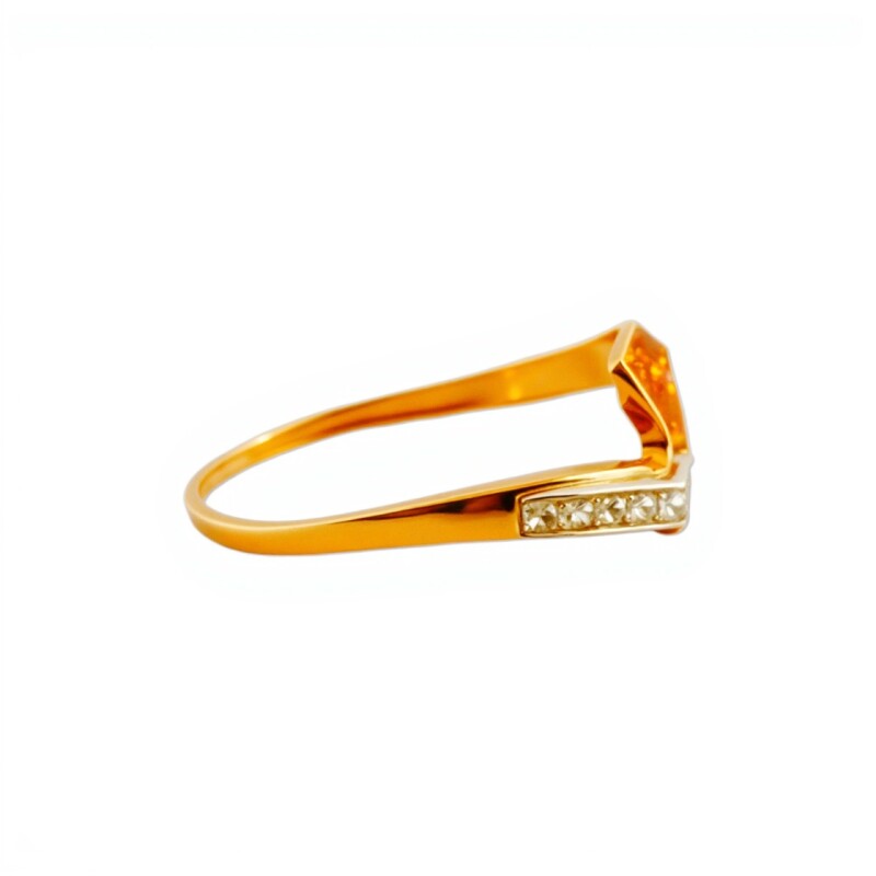 Anillo-Oro bajo-Piedra Zirconia-AN8022 conpiedra