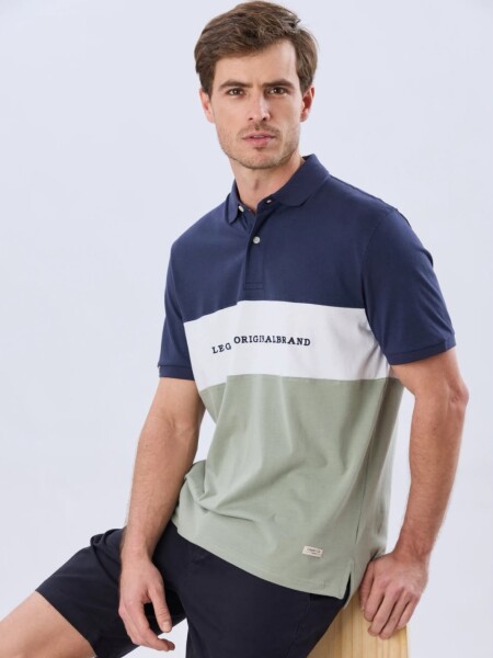 T-SHIRT LEGACY 6175 M.C FRANJA AZU VERDE
