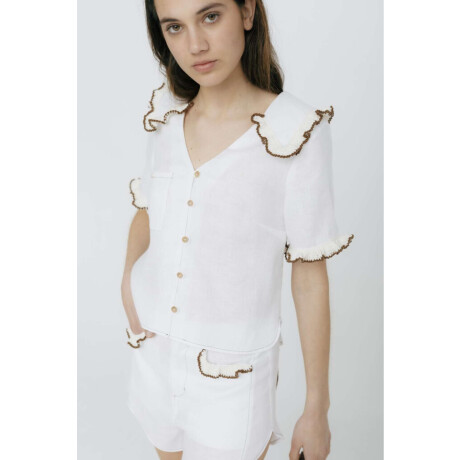 Pre Venta Blusa Fresa Blanco