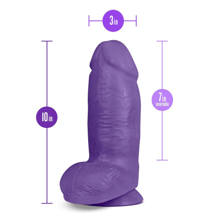 Dildo Realístico Doble Densidad Au Naturel Chub Violeta