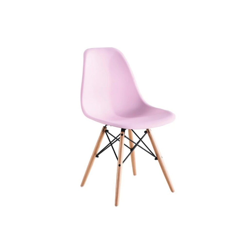 Silla DKR Base - En Madera - Infantil Rosa
