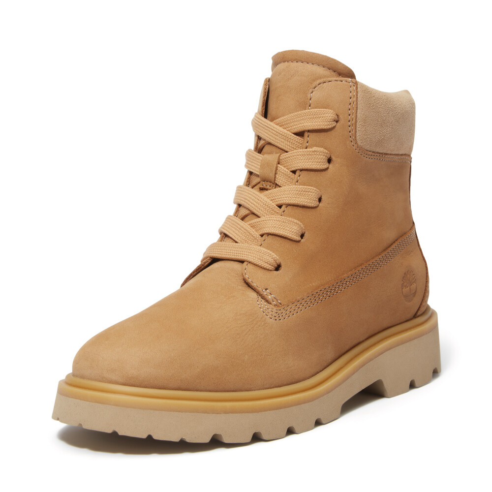 Botas 6 Inch Lace Up Mujer Medium Brown Nubuck