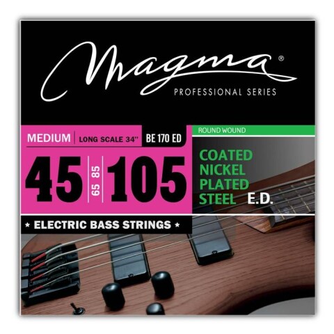 Encordado Magma Para Bajo Nickel Coated 045-105 BE170ED Encordado Magma Para Bajo Nickel Coated 045-105 BE170ED