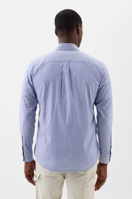 Camisa Hombre Standard Stretch Poplin Matisse Blue 537