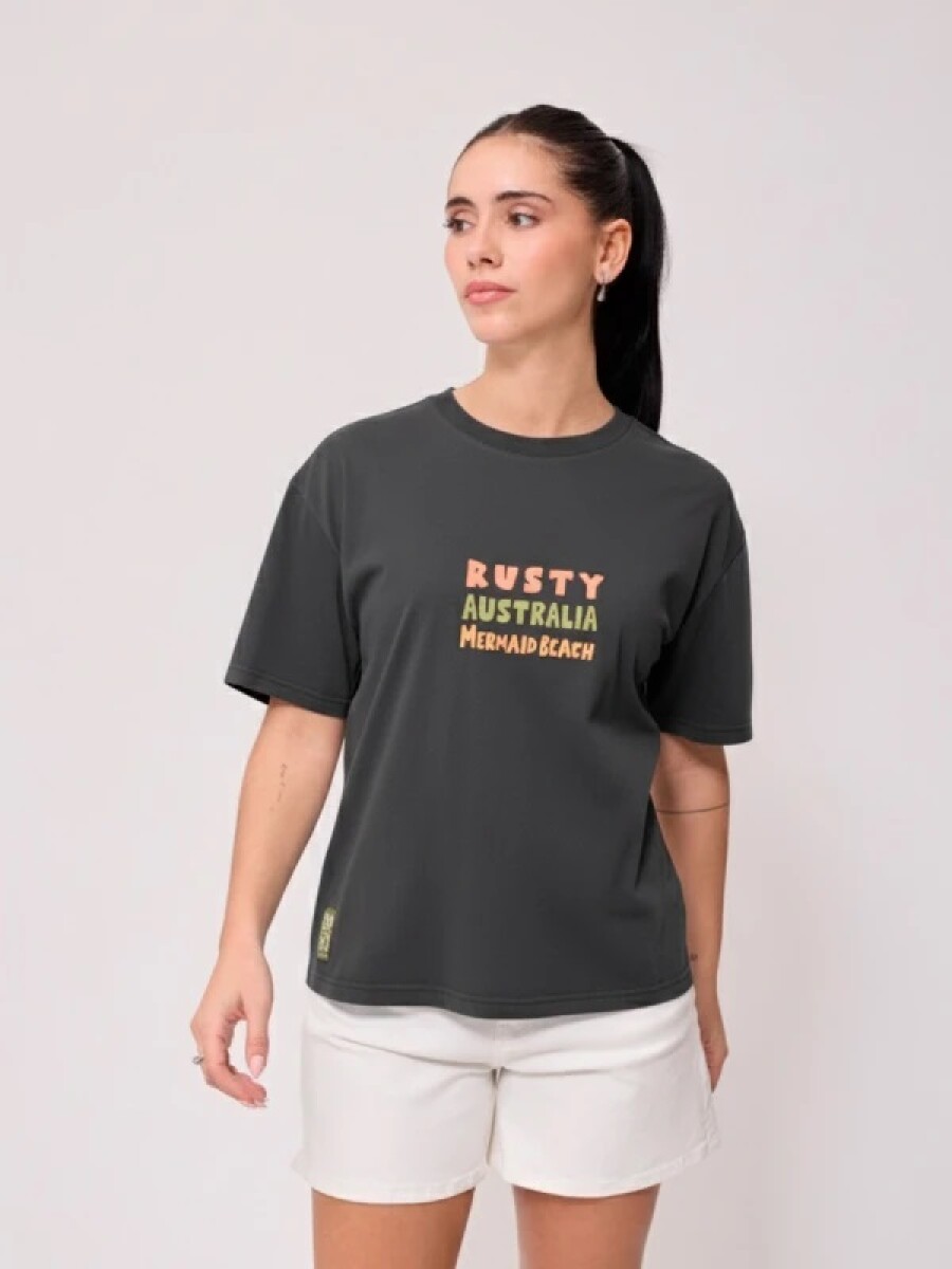 T-SHIRT RUSTY TAKILA - GRIS TOPO 