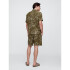 V-7IN TEXTURED EASY SHORT OLIVE FLORAL