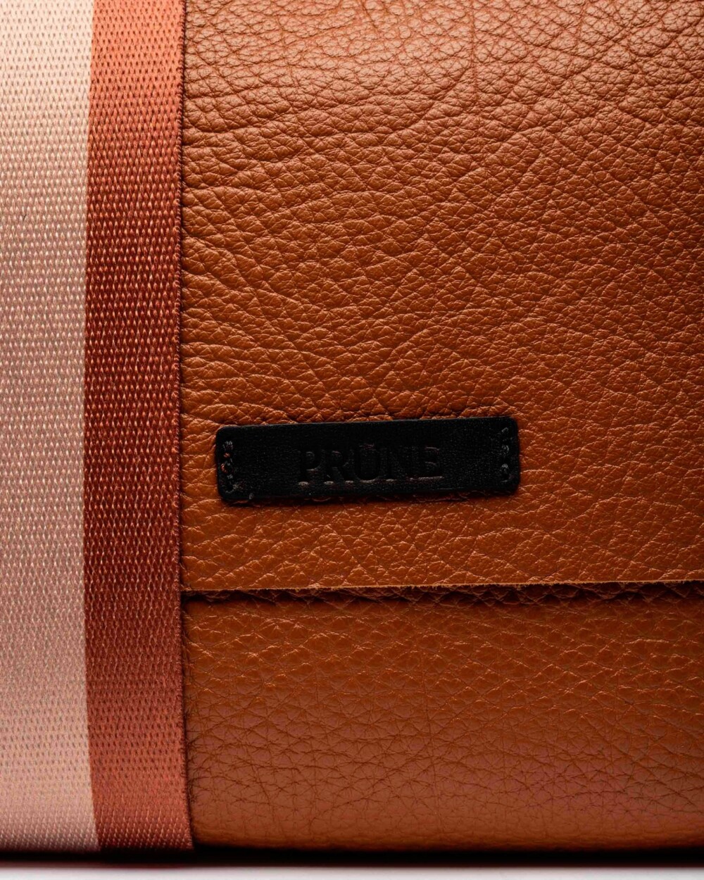 Bandolera Olivia En Cuero Graneado Marron