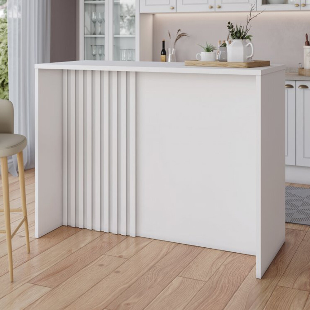 BARRA GOURMET ISLA DESAYUNADOR AMERICANO BLANCO