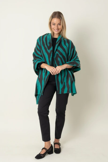 PASHMINA JASPE CEBRA Verde