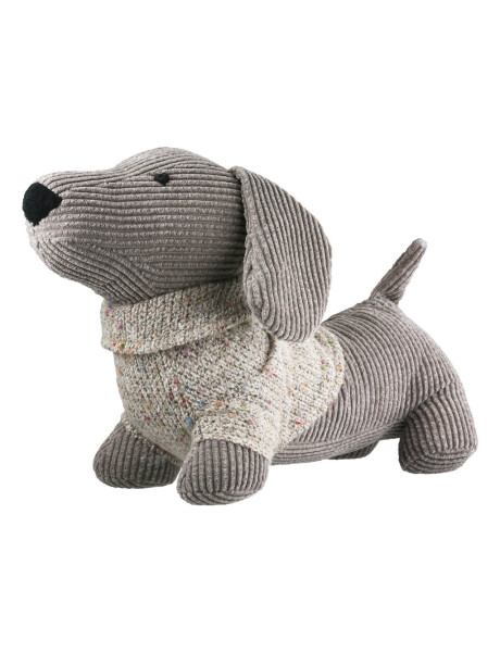 TOPE DE PUERTA PERRO SALCHICHA 10x30x21CM GRIS TOPE DE PUERTA PERRO SALCHICHA 10x30x21CM GRIS