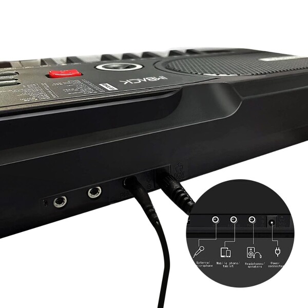 Organo musical Teclado Piano con 61 Teclas 100 Ritmos 100 Tonos y Micrófono Imback Organo musical Teclado Piano con 61 Teclas 100 Ritmos 100 Tonos y Micrófono Imback