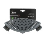 COLADOR SILICONA CON CLIP P/OLLA 21X9CM GRIS COLADOR SILICONA CON CLIP P/OLLA 21X9CM GRIS