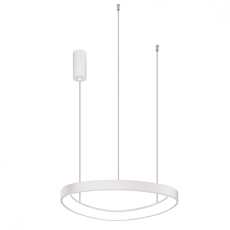 Luminaria de susp. Led Diseño triangular Dimerizable 48W, 65cm BLANCO