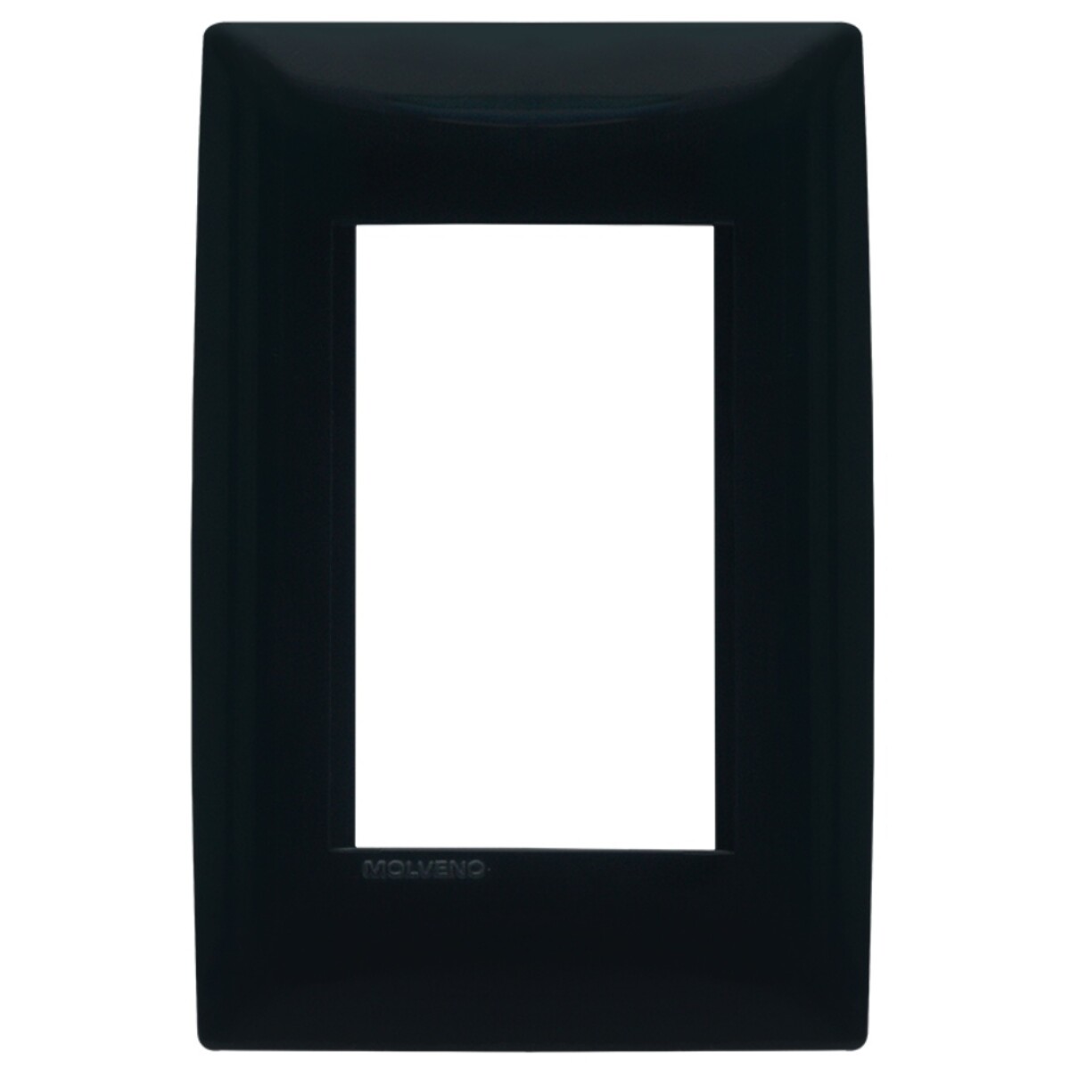 PLACA C/BASTIDOR 3 MODULOS ATENEA. GRIS OSCURO 