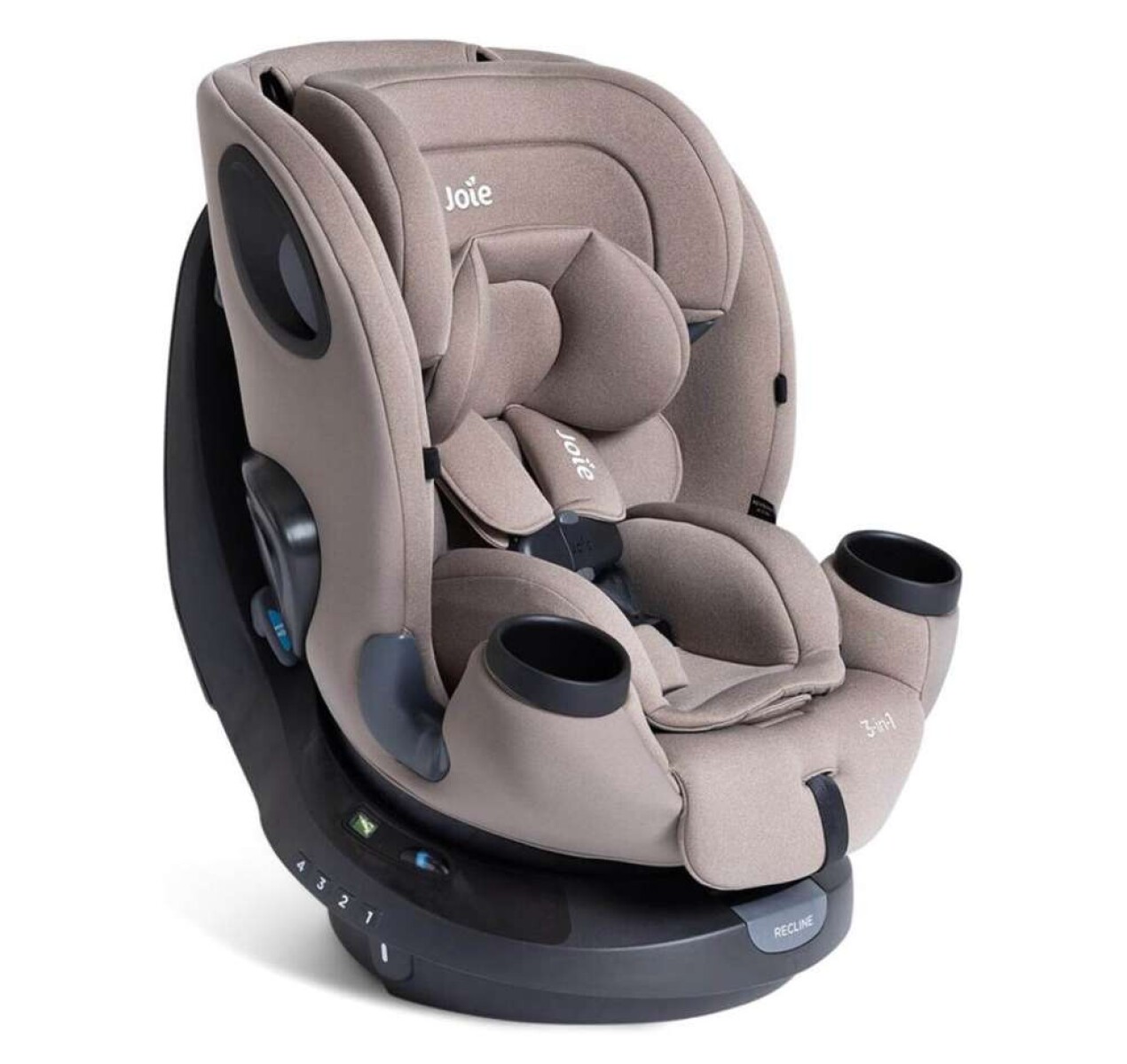 Silla De Auto Joie Matcha Spin Si 360/Rotación Total Hasta 30 Kg (0 A 7 Años) - Mocha 