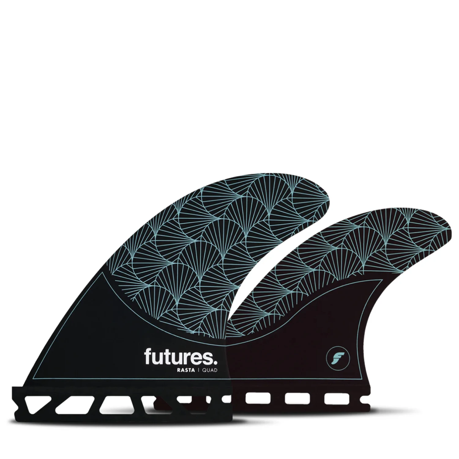 Quilla Futures Rasta Quad Medium detalle