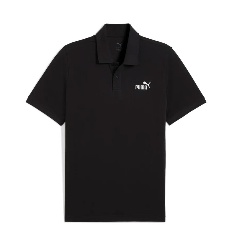 Remera de Hombre Puma Ess N°1 Jersey Polo Negro