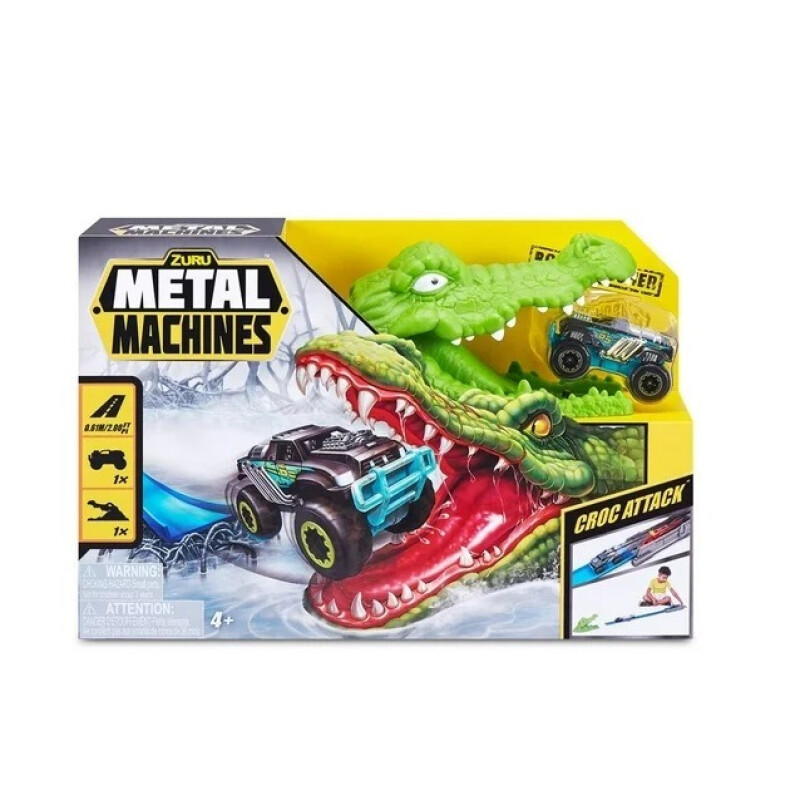 Pista De Autos Juguete Lanzador Zuru Metal Machine Cocodrilo Pista De Autos Juguete Lanzador Zuru Metal Machine Cocodrilo
