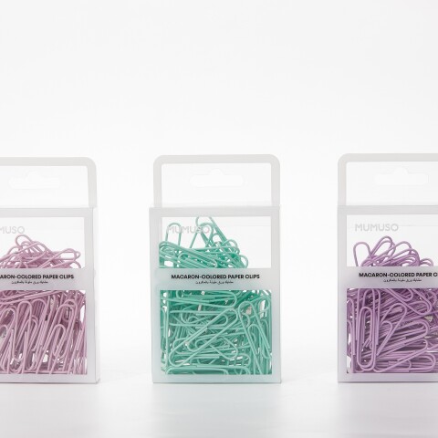 CLIPS DE PAPEL COLOR MACARON (50 MM/70 UNIDADES) CLIPS DE PAPEL COLOR MACARON (50 MM/70 UNIDADES)