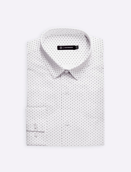 Camisa estampada blanco