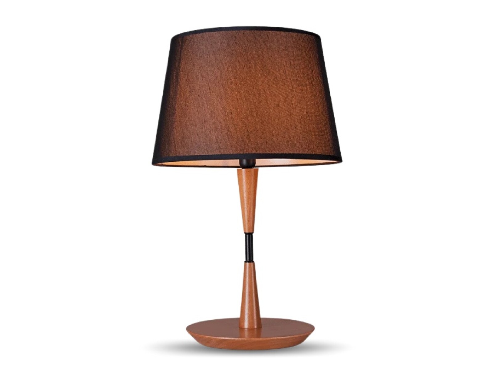 VELADOR DE MESA ESTANDAR E27 PANT NEGRA 