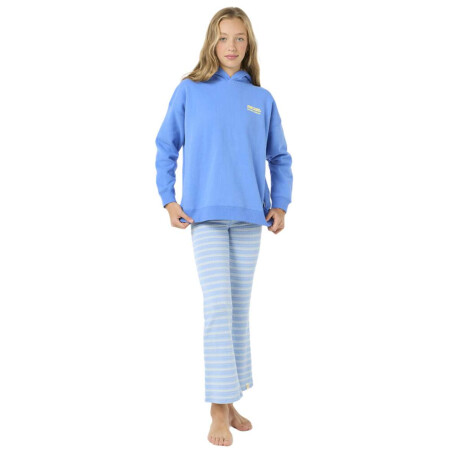 Canguro Rip Curl Surf Puff Hood Niña Celeste